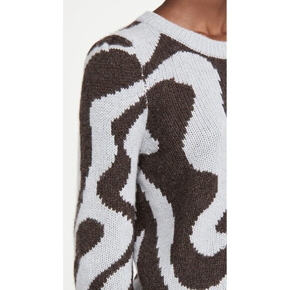 360Cashmere Persia Sweater Womens S Misty Blue Cashmere Pullover Crew Neck NWT - Picture 12 of 12